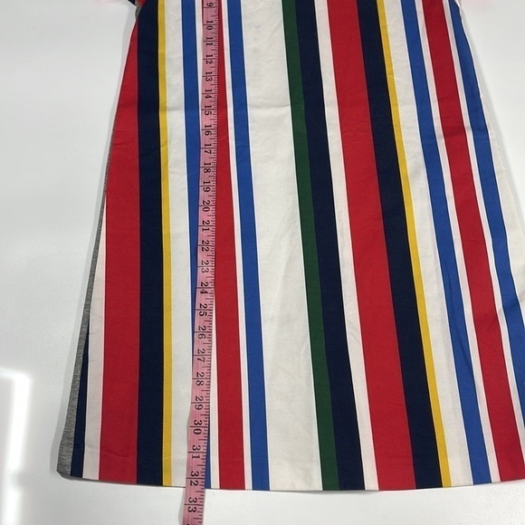 Marni Short Sleeve Multicolored Striped Dress Jersey Back Size 14 - Picture 12 of 13